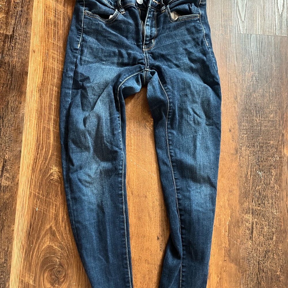 American Eagle Outfitters Dark Blue Skinny Jeans